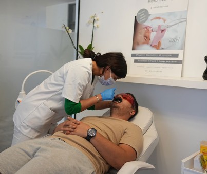 Laser tooth whitening